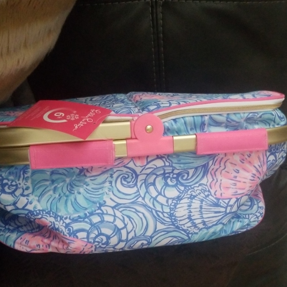 lly Pulitzer NWT GWP Collapsiblecooler Basket Rais - Picture 2 of 4